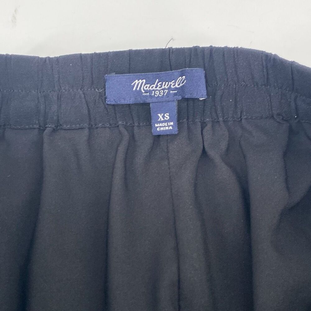 Madewell Womens Black 100% Silk Island Midi Pencil Skirt Black Pockets XS - Picture 9 of 10
